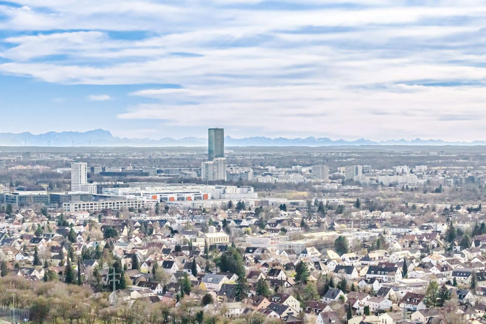 Die Berge am Horizont