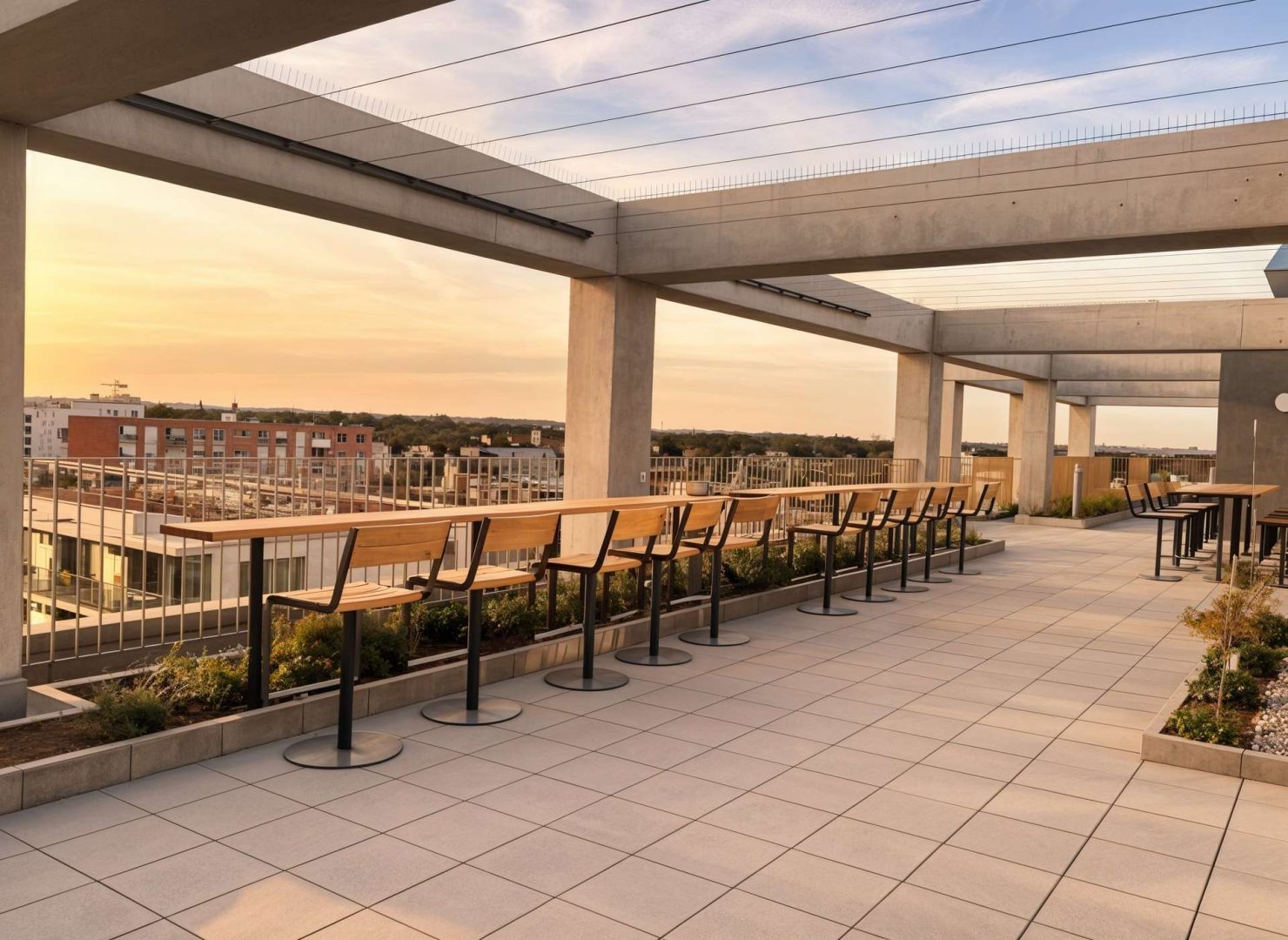 Dachterrasse im 8. OG