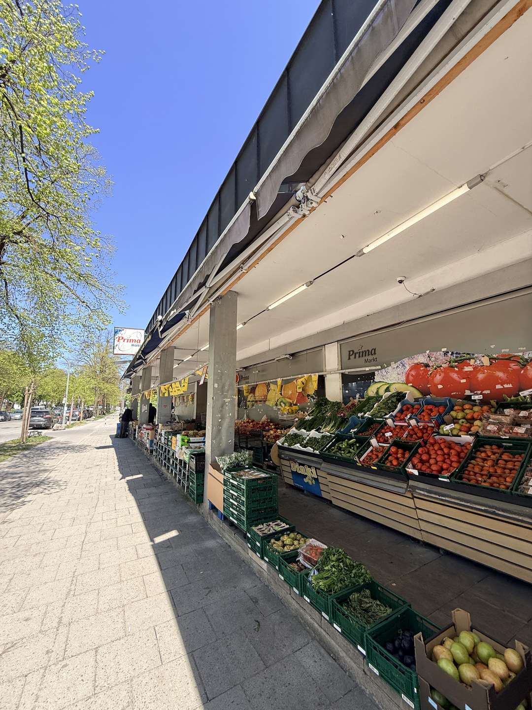 Gemüsemarkt in 3 Min. Entfernung