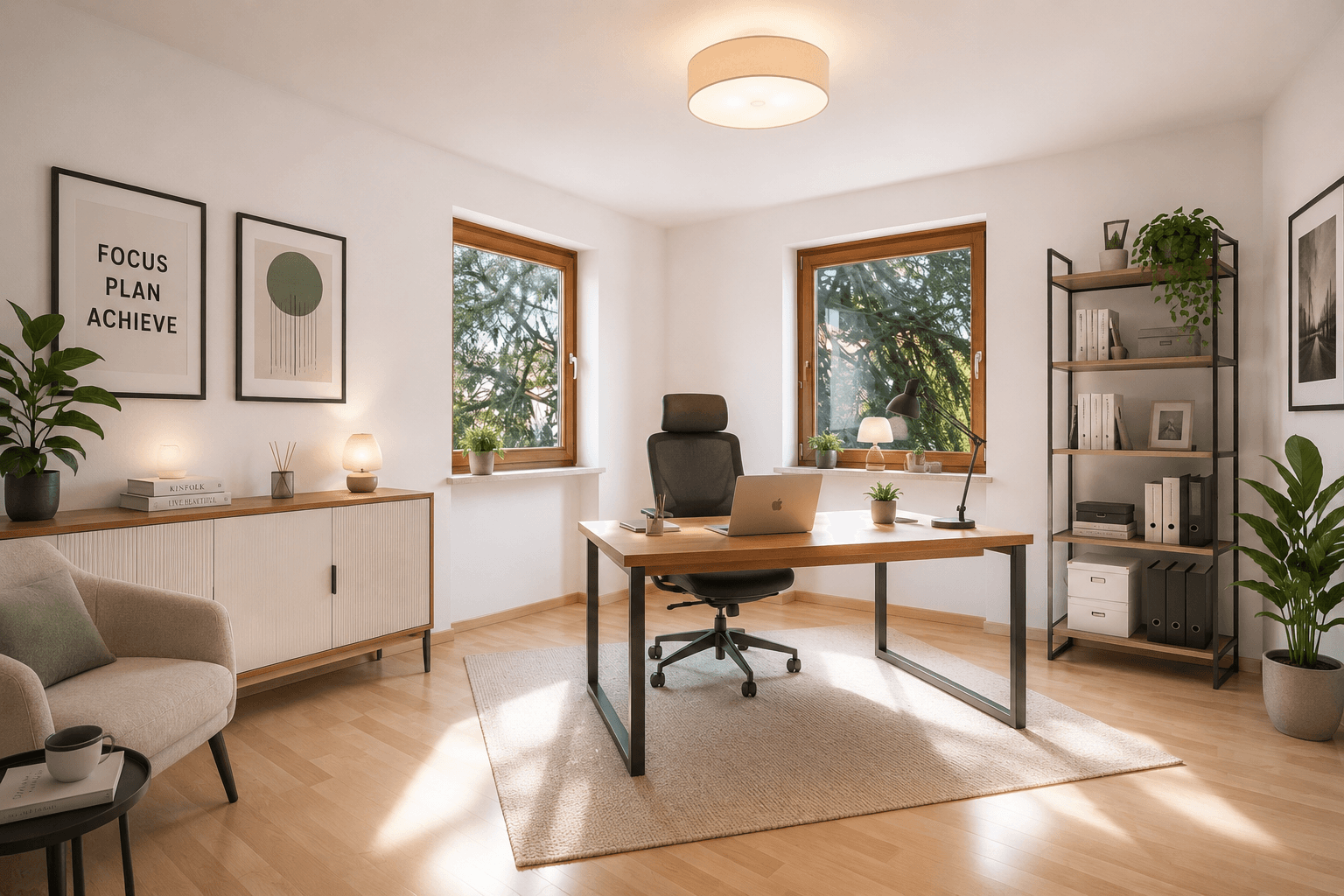 Arbeitszimmer 1. OG - KI Visualisierung