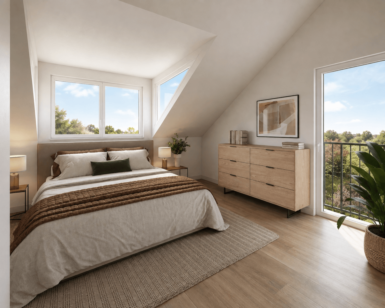 Schlafzimmer im DG